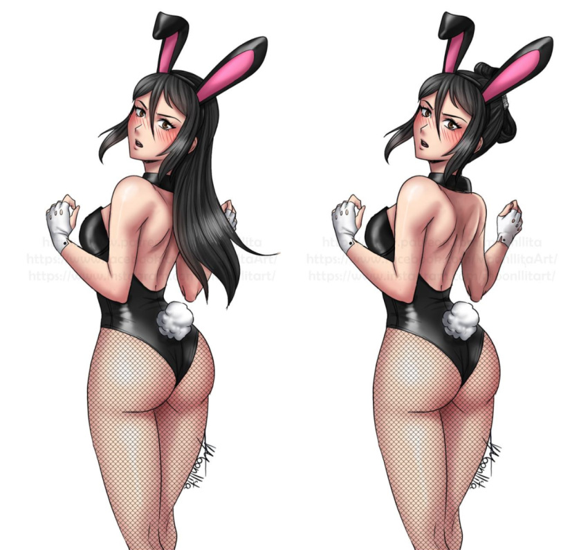 1girls ass blush bunny_ears bunny_tail bunnysuit embarrassed latex moonllita_(artist) morag_ladair_(xenoblade) nintendo solo tagme xenoblade_(series) xenoblade_chronicles_2