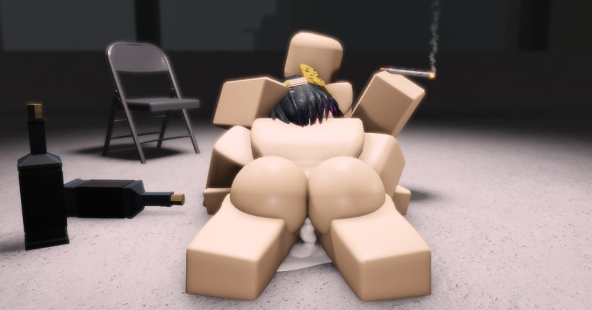 1boy 1girls 3d agent_(decaying_winter) alcohol ass_focus blowjob bloxmodeller blush breasts cigarette cum cum_dripping_from_pussy decaying_winter forced lying_on_stomach rape roblox roblox_game robloxian self_upload sledge_queen sledge_queen(decaying_winter) tagme