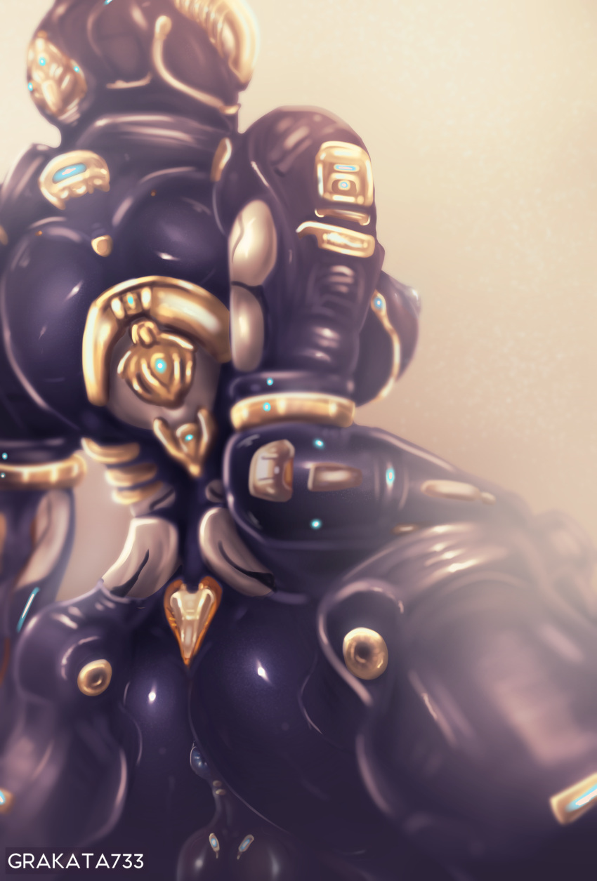 1futa 2019 anus ass back back_view balls big_ass big_breasts big_butt black_body black_skin blue_nipples breasts dickgirl equinox_(warframe) equinox_prime_(warframe) futa_only futa_sans_pussy futanari genitals gold_skin grakata733 hi_res humanoid machine nipples nude penis prime_warframe rear_view robot robot_humanoid simple_background solo standing uncensored video_games warframe