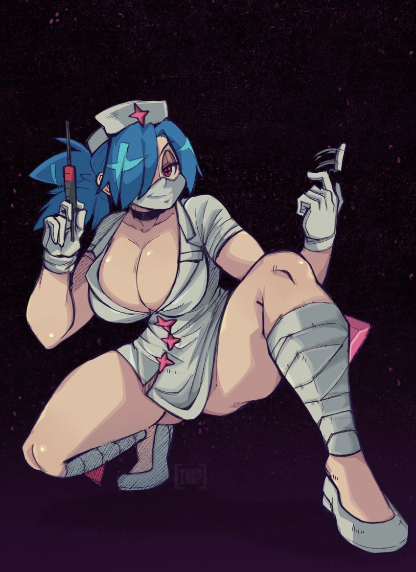 big_breasts breasts female flats ink01 inkbloto leaddrill skullgirls tagme valentine_(skullgirls)