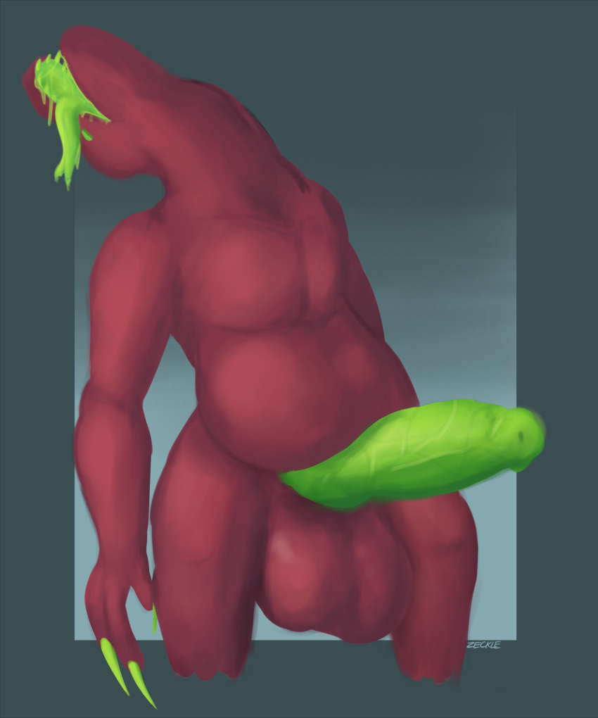 absurd_res acrid after_orgasm afterglow alien balls belly big_balls big_belly big_penis bodily_fluids cum genital_fluids genitals hi_res inflation male male_focus male_only male_solo monster penis solo solo_male unusual_anatomy unusual_genitalia unusual_penis zeckle