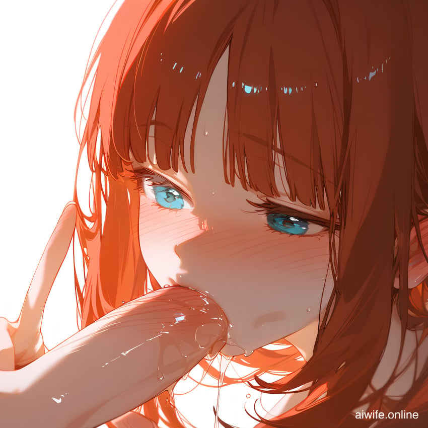 1boy ahoge ai_generated bare_shoulders bell cum erection fellatio female from_side genshin_impact licking_penis long_hair nilou_(genshin_impact) nude oral penis saliva simple_background solo_focus straight tongue upper_bodylicking