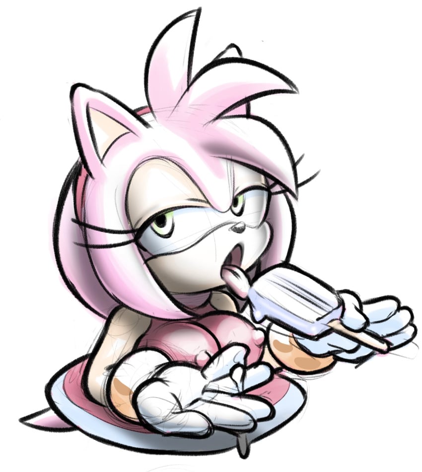 1girls amy_rose hotred rockthebull sonic_(series) tagme