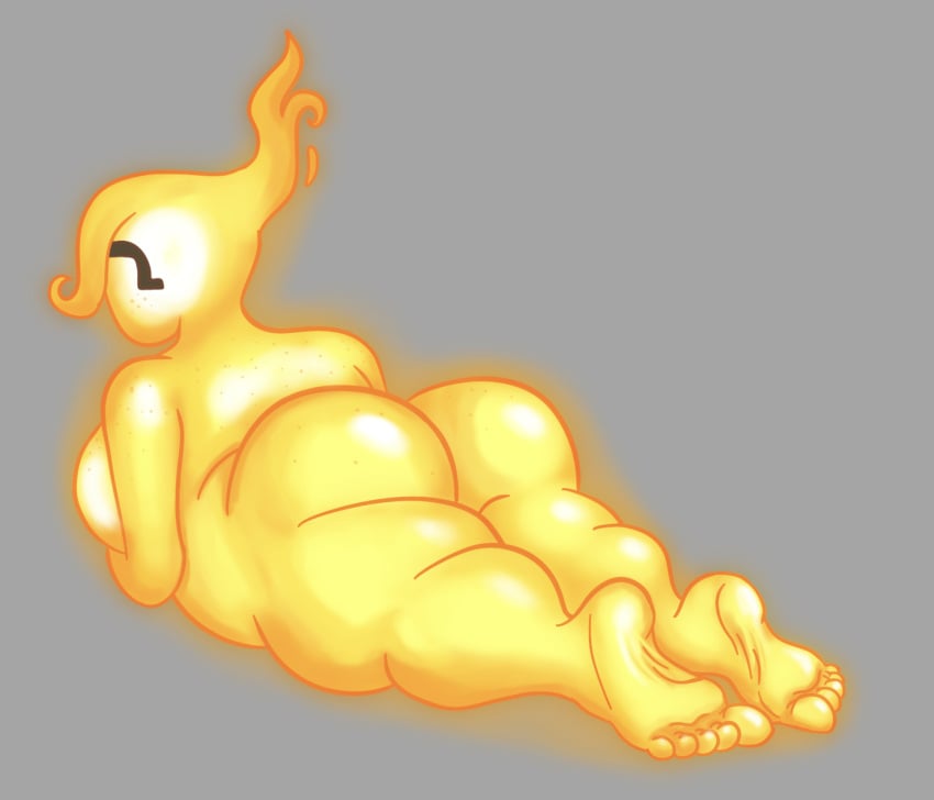 (sheelac) alien alien_girl alien_humanoid alien_only ass barefoot chilling chubby chubby_female faceless faceless_female fat fat_ass fat_female feet feet_fetish female_only fetish five_toes foot_fetish freckles glowing glowing_body glowing_feet no_clothes novakid oc original_character plantigrade soles starbound thick_ass thick_thighs toes warm_colors yellow_body yellow_skin