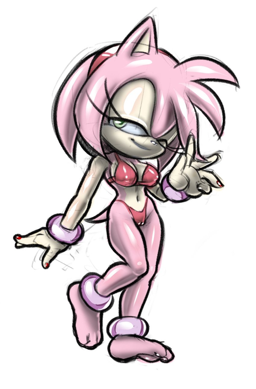 1girls amy_rose hotred rockthebull sonic_(series) tagme