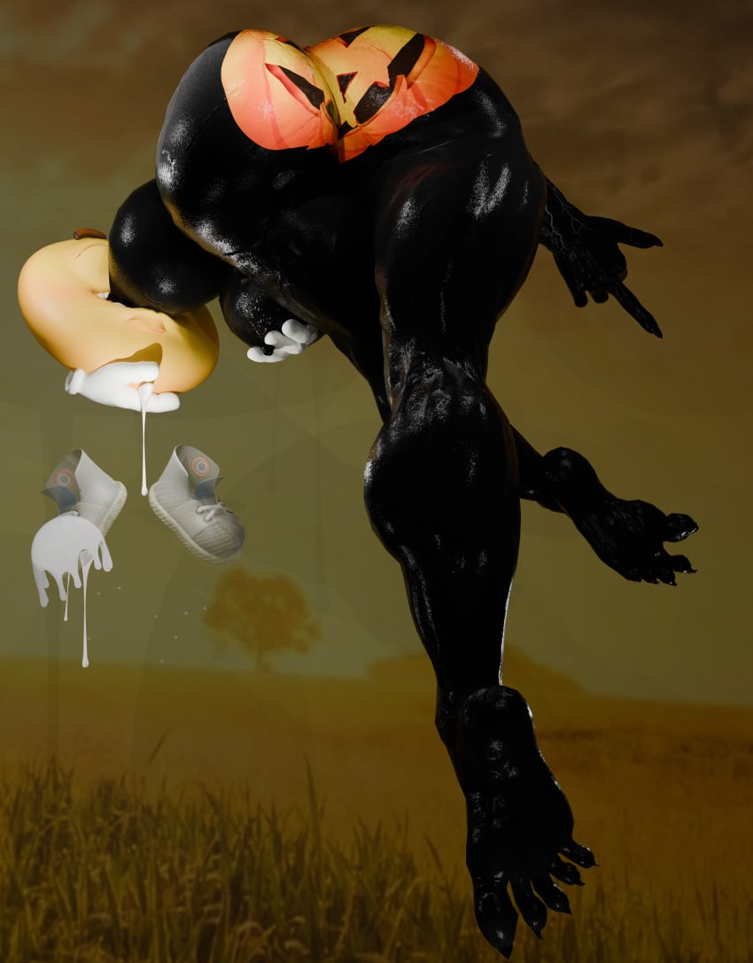 3d_(artwork) absurd_res alien ass big_breasts big_butt black_body blender_(artwork) bodily_fluids breast_play breast_suck breasts claws clothing cum cum_on_clothing cum_on_footwear cum_on_self cum_on_shoes digital_media_(artwork) duo feet female footwear full-length_portrait genital_fluids grunjollya hi_res huge_filesize humanoid living_emoji male male/female marvel marvel_comics midair monster not_furry portrait pumpkin_butt she-venom shoes simple_background sucking symbiote toe_claws vein venom_(marvel) waddling_head yellow_body