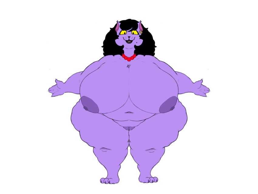 absurd_res anthro areola bbw beaded_jewelry beaded_necklace beads belly big_belly big_breasts black_and_white breasts catty_(undertale) cellulite chubby chubby_cheeks chubby_female claws color_edit colored curvy_figure deep_navel deltarune domestic_cat dorkass ear_piercing ear_ring edit fangs felid feline felis female flabby_arms front_view genitals hair hi_res huge_breasts huge_hips huge_thighs hyper hyper_breasts jewelry lips lipstick looking_at_viewer makeup mammal markings mascara mole_(marking) morbidly_obese morbidly_obese_anthro morbidly_obese_female navel necklace nipples nude obese obese_anthro obese_female open_mouth open_smile overweight overweight_anthro overweight_female piercing pussy ring_piercing simple_background smile solo standing t-pose teeth thick_bottom_lip thick_thighs undertale_(series) white_background wide_hips