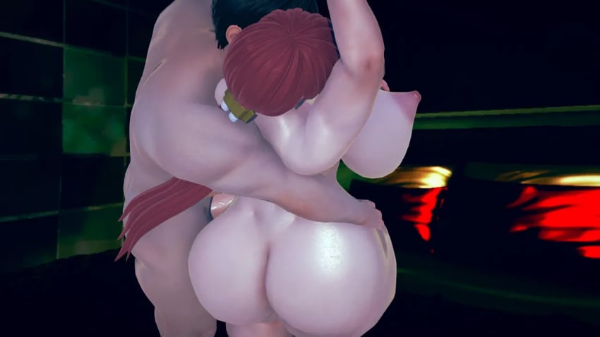 1girls big_ass big_breasts breasts busty curvaceous curvy curvy_female female fire_on! huge_ass huge_breasts king_of_fighters large_breasts light-skinned_female light_skin long_hair male/female naked naked_female nude nude_female pale-skinned_female pale_skin ponytail red_hair shermie_(kof) standing thick_ass thick_legs thick_thighs thighs tied_hair voluptuous voluptuous_female white_skin wide_hips