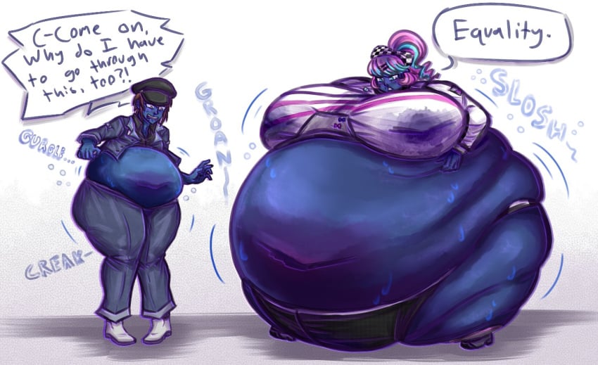 big_breasts blueberry_inflation blueberryfatcake breasts female huge_breasts inflation tagme thick_thighs wide_hips