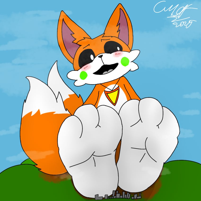 anthro anthro_on_anthro anthro_only anthropomorphic big_feet black_sclera blush critters_(poppy_playtime) foot_fetish foxylomar(bygenetricsproto) foxylomar(poppyplaytime) furry furry_male furry_only giant_feet macro macro_male no_humans poppy_playtime poppy_playtime_(chapter_3) protect_critters(poppyplaytime) sex smile smiling_critters tagme white_pupils