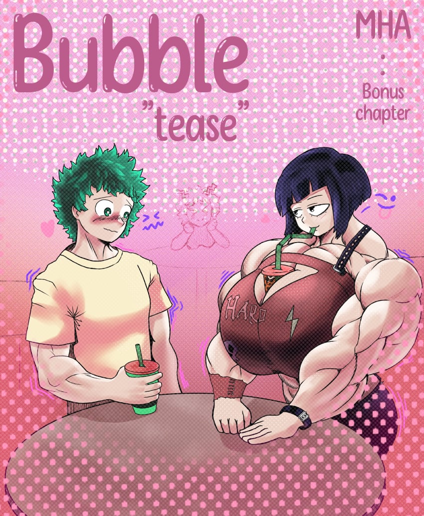 abs biceps big_breasts big_muscles boku_no_hero_academia breasts deku female guytaro huge_breasts huge_muscles large_breasts large_muscles male muscles muscular muscular_arms muscular_female muscular_legs muscular_male muscular_thighs my_hero_academia pecs