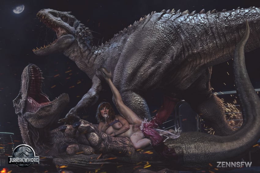 2animals 2dinosaurs 3d anal bestiality bra breasts bryce_dallas_howard celebrity claire_dearing claws crying cum cum_in_ass cum_in_mouth dinosaur dominant_feral double_anal double_penetration female feral feral_on_female feral_on_human forced ginger group group_sex implied_futanari indominus_rex interspecies jurassic_park jurassic_world large_insertion mostly_nude nude nude_female orange_hair pussy rape rexy_(jurassic_park) ripped_clothing rule_63 scales scar scratch_marks sex short_hair tears threesome tyrannosaurus_rex uncensored white_skin zennsfw zoophilia