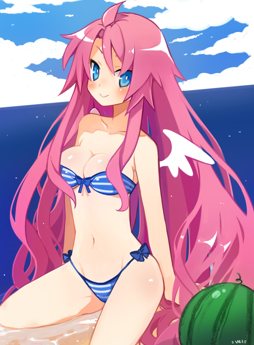 angel angel_wings artina bikini bikini_bottom bikini_top breasts disgaea disgaea_4 large_breasts nippon_ichi_software