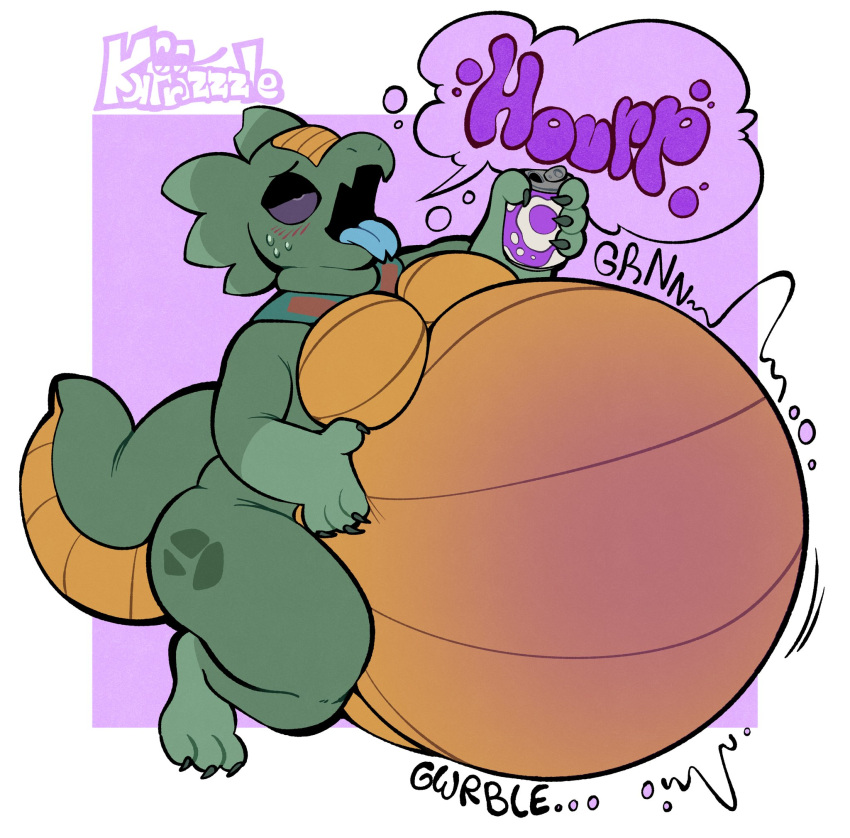 anthro anthro_only belch belching belly big_belly burp furry furry_only kafrizzzle no_humans ready_to_pop solo