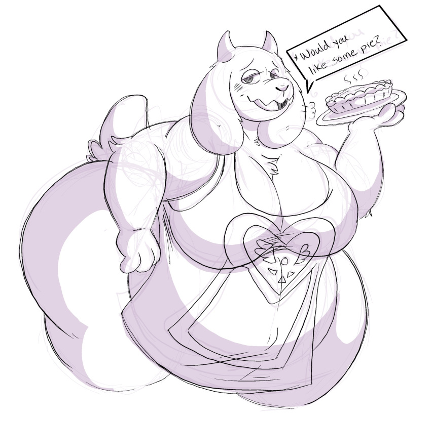 1girls 2d big_ass big_breasts breasts chubby english_text fat female lunarlillium solo tagme talking talking_to_viewer text toriel undertale undertale_(series)