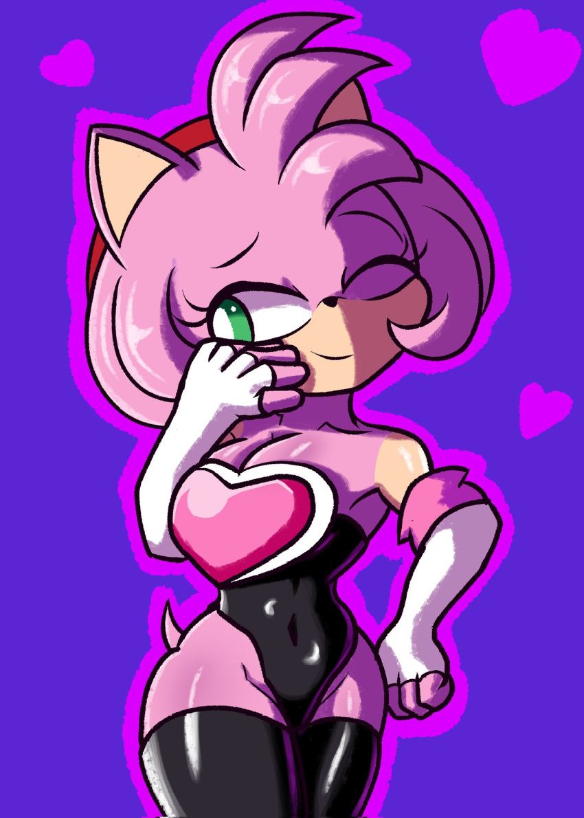 amy_rose amy_the_bat eulipotyphlan robveemo rouge_the_bat_(cosplay) sega sonic_(series) sonic_the_hedgehog_(series) veemo_artist