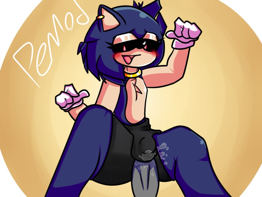 anon bike_shorts choker cum cum_on_body curse_(friday_night_funkin) earrings femboy first_porn_of_character friday_night_funkin friday_night_funkin_mod fur gloves mobian_(species) pemod pov red_eyes red_pupils sega simple_background smile sonic.exe sonic_(series) sonic_the_hedgehog sonic_the_hedgehog_(series) sperm thick_thighs watermark