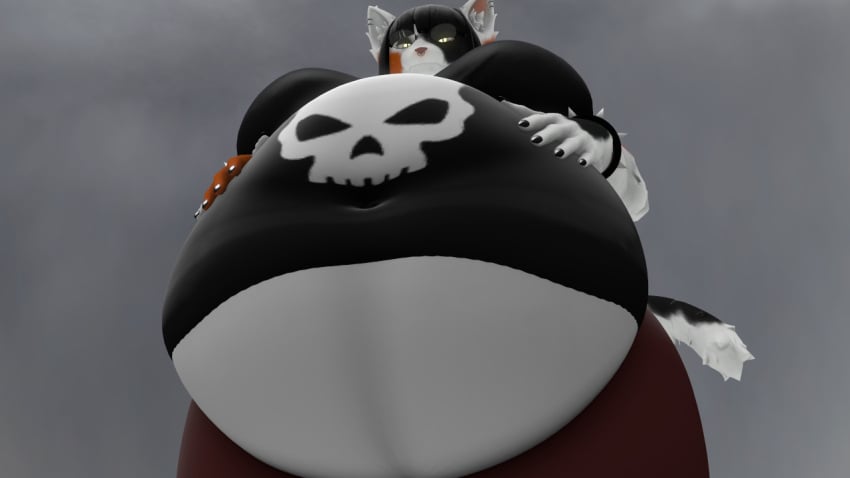 3d anthro bbw big_breasts breasts huge_breasts kingofthekabuto overweight queenofthekabuto tagme thick_thighs wide_hips