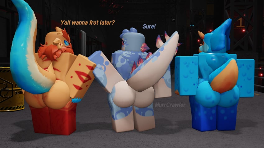 3d ass dagoda_(kaiju_paradise) erection fat_ass futanari gay glubby_(kaiju_paradise) gootraxian kaiju_paradise looking_at_another murrcrawler naked nipples penis roblox roblox_game robloxian self_upload shemale sircu_(kaiju_paradise) speech tagme tail_lift text thick_thighs twink watermark