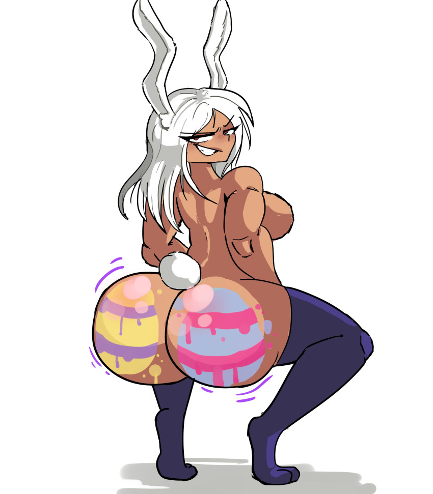 1girls ass big_ass bodypaint breasts female miruko my_hero_academia picknpull rumi_usagiyama tagme twerking