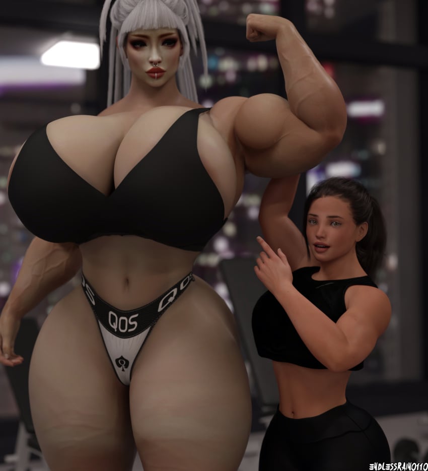 2girls 3d ass athletic athletic_female big_ass big_breasts breasts bust busty chest curvaceous curvy curvy_figure endlessrain0110 female female_focus fit fit_female giant_breasts giantess hips hourglass_figure huge_ass huge_breasts human large_ass large_breasts legs light-skinned_female light_skin luna_(endlessrain0110) mature mature_female mini_giantess original original_character original_characters round_ass round_breasts slim_waist thick thick_hips thick_legs thick_thighs thighs voluptuous voluptuous_female waist wide_hips