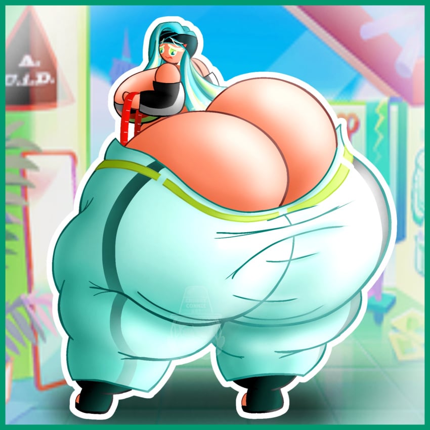 1girls ass ass_bigger_than_head ass_bigger_than_torso ass_body ass_cleavage ass_expansion bbw big_ass big_booty big_butt butt_crack butt_expansion caked_up chubbyconnieart cookie_run cookiephilia expansion fat fat_ass fat_butt hyper hyper_ass hyper_butt hyper_thighs sour_belt_cookie wardrobe_malfunction