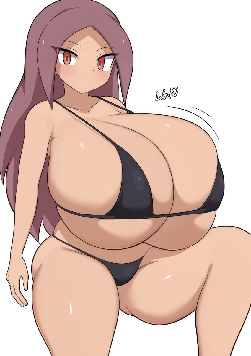 1girls ai_touchi alternate_breast_size big_breasts bikini gigantic_breasts high_resolution highres huge_breasts hyper_breasts icer_(inazuma_eleven) jaga334 large_breasts lucy_hailstone massive_breasts shortstack sideboob simple_background solo_female swimsuit swimwear underboob white_background