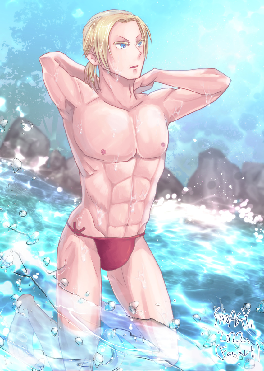 blonde_male d_hunter_of_the_dead elden_ring fromsoftware male male_only sabasty wet