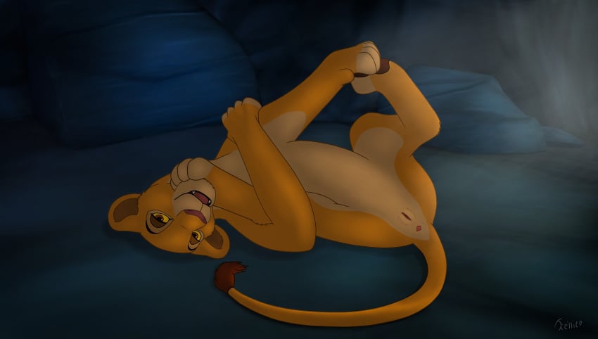 absurd_res anatomically_correct anatomically_correct_genitalia anatomically_correct_pussy animal_genitalia animal_pussy anus ass bending cave curled_tail digitigrade disney felid feline_pussy female feral flexible foot_on_face fur genitals hi_res kiara lion looking_at_viewer lying mammal multi_nipple multicolored_body multicolored_fur nipples on_side open_mouth pantherine pawpads paws presenting presenting_anus presenting_hindquarters presenting_pussy pussy raised_leg rock smile solo spread_legs spreading tan_body tan_fur teats tellico the_lion_king