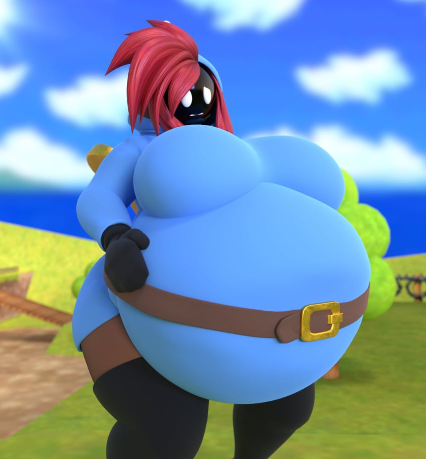 big_belly big_breasts bob-omb bombi breasts female guacamolemuffler humanoid hyper_pregnancy mario_(series) obese shy-bomb shy_gal super_mario_64 tagme