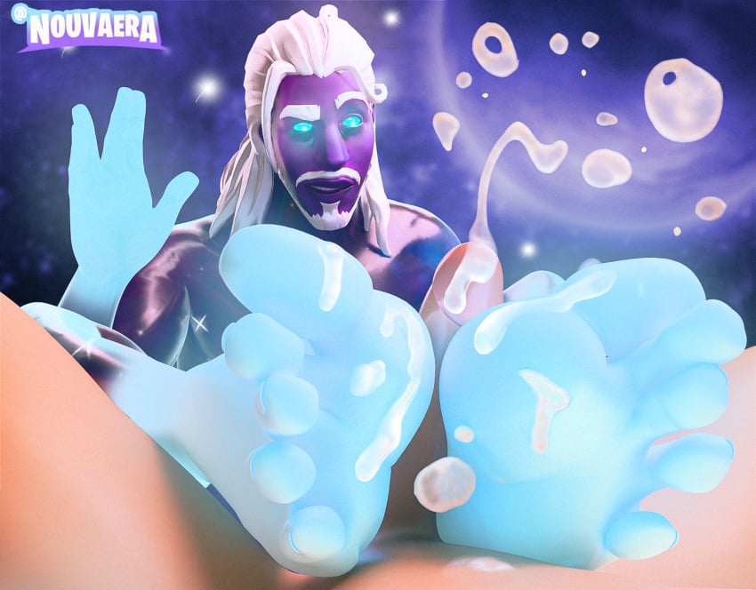 2boys 3d 3d_(artwork) artist_name beard big_penis cum cum_on_feet cumming cumming_from_footjob cumshot english english_text eyebrow_raise faceless_character faceless_male facial_hair feet_on_penis floating_cum foot_fetish foot_focus footjob fortnite fortnite:_battle_royale galaxy galaxy_(fortnite) galaxy_skin gay gay_footjob hawk_(fortnite) looking_at_partner looking_at_partner's_penis looking_at_penis low_gravity male male/male male_focus male_foot_fetish male_only male_soles nouvaera penis soles soles_fetish space text vulcan_salute watermark white_hair