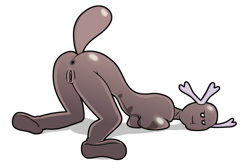 1girls anus armless asshole breasts breasts_pressed_against_floor brown_body brown_skin butthole face_down_ass_up female_only no_arms paldean_wooper pokémon_(species) pokemon pokemon_sv pussy regional_form_(pokémon) single_female solo solo_female vagina white_background wooper