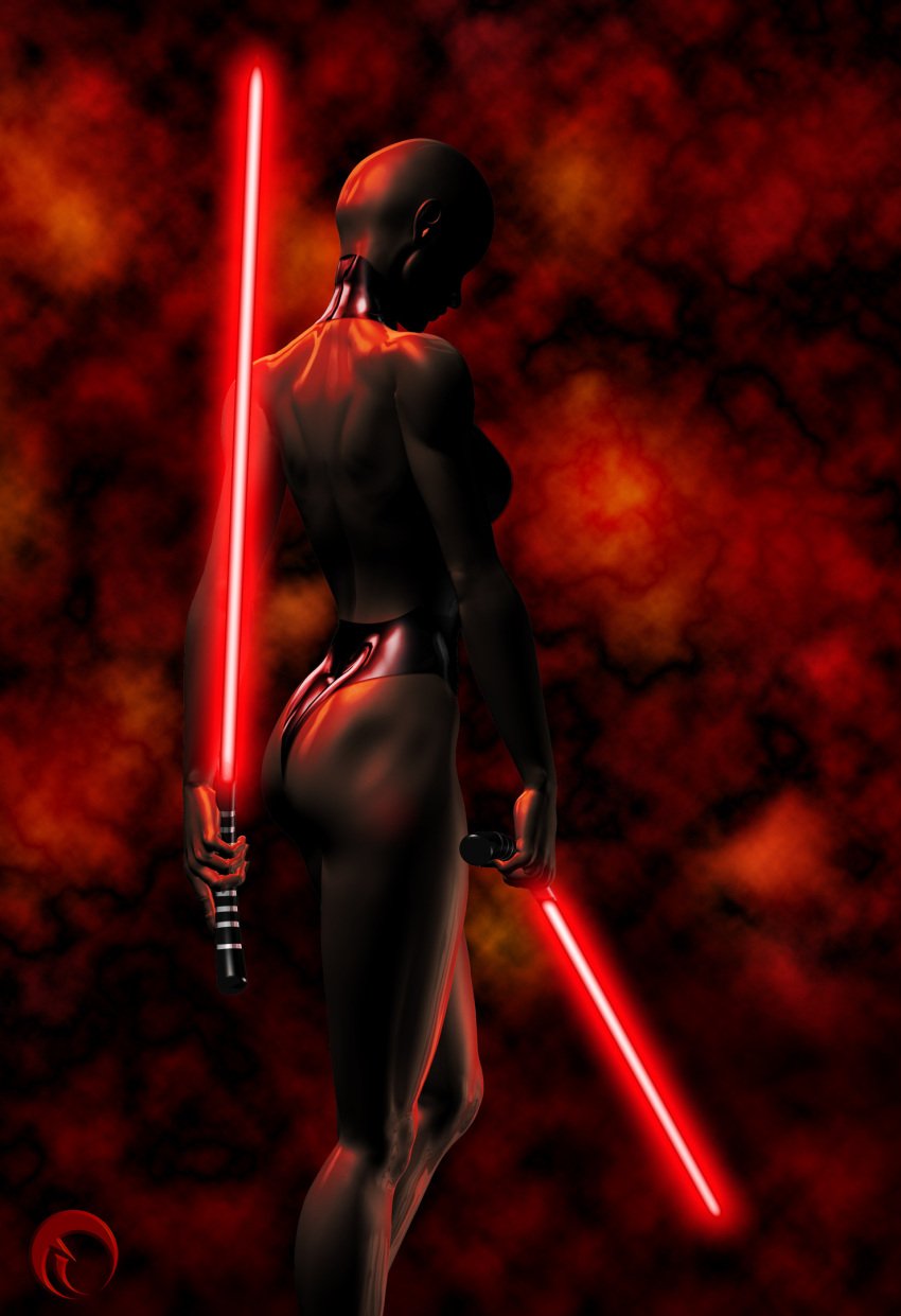 1female 1girls 3d asajj_ventress ass breasts clone_wars color female female_focus female_only female_solo holding_object holding_sword holding_weapon lightsaber melee_weapon partially_clothed partially_clothed_female raddar red_light red_lightsaber red_smoke science_fiction sith sith_assassin smoke solo solo_female standing star_wars star_wars:_the_clone_wars sword ventress weapon