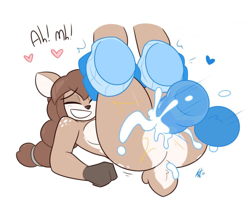 <3 anthro anthro_on_anthro ass balls big_butt big_penis blue_body blue_fur blush bodily_fluids breasts brown_eyes brown_hair canid canine cervid clothed clothing cum cum_in_pussy cum_inside dialogue doe_(alfa995) duo english_text erection faceless_character faceless_male female female_penetrated fox from_front_position fur genital_fluids genitals hair heart interspecies kili_(kilinah) kilinah knot looking_pleasured lying male male/female male_penetrating male_penetrating_female mammal missionary_position nude on_back orgasm orgasm_face original partially_clothed penetration penile penile_penetration penis penis_in_pussy pussy_juice sex smile speech_bubble teeth text thick_thighs vaginal_penetration