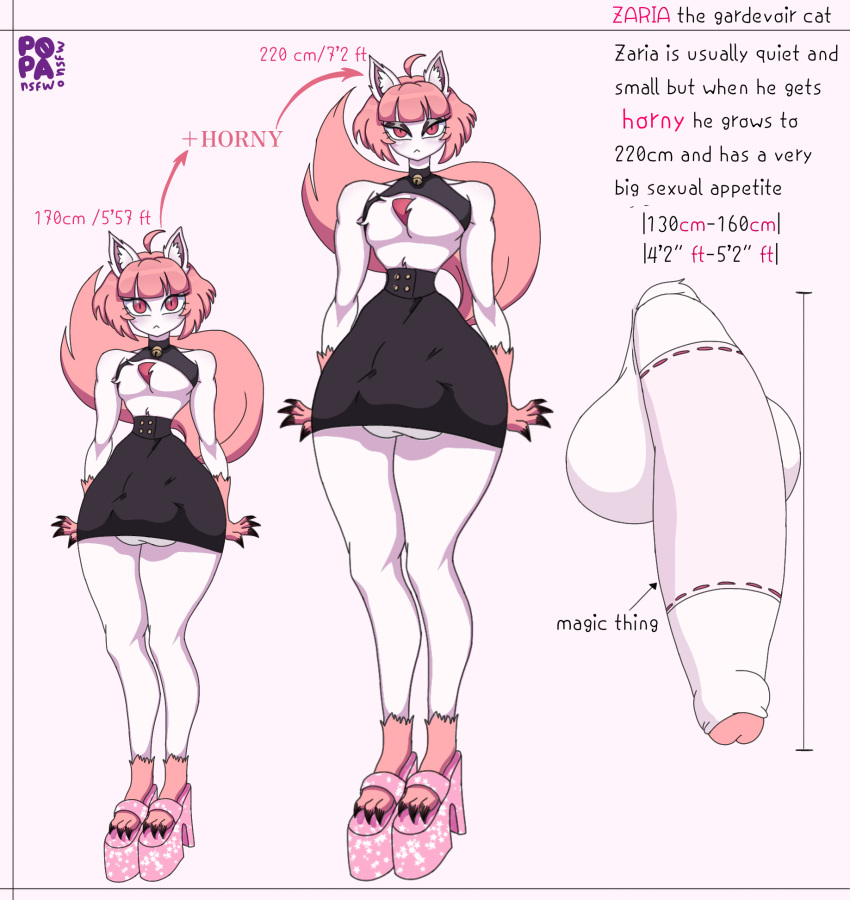 balls big_balls big_butt big_penis blush butt clothed clothing curvy_figure domestic_cat duo erection felid feline felis footwear fur gardevoir genitals hair hi_res high_heels huge_balls huge_penis humanoid humanoid_genitalia humanoid_penis hyper hyper_balls hyper_genitalia hyper_penis looking_at_viewer male mammal nintendo penis pink_body pink_fur pink_hair pokémon pokémon_(species) pokemon pokemon_(species) popa_nsfw red_eyes simple_background text thick_thighs video_games white_body white_fur wide_hips