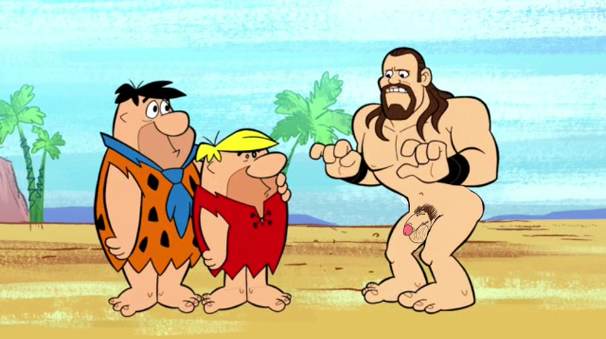 barney_rubble blush cm_punk drawfag drawthread_request edit edited fred_flintstone gay hanna-barbera male male/male male_only naked nude pecs penis screencap screenshot screenshot_edit solo the_flintstones unknown_artist yaoi