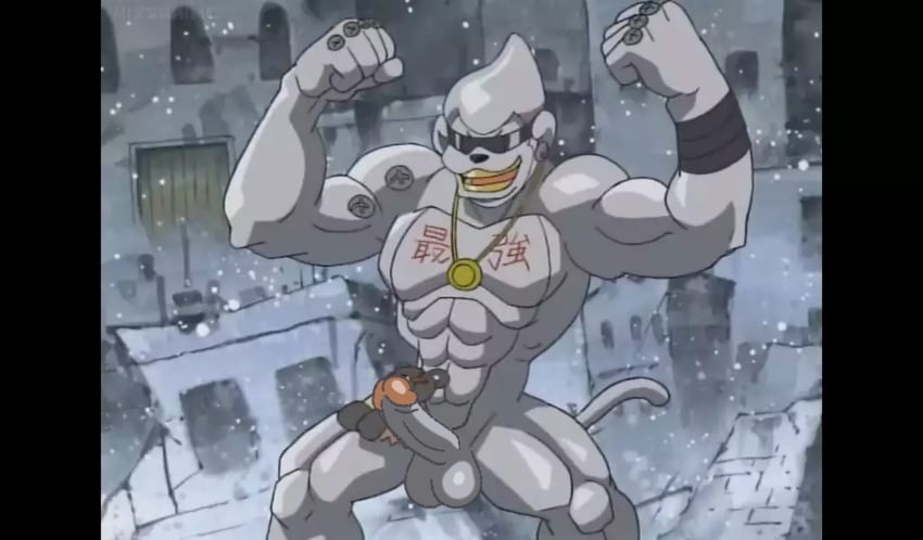 anthro balls digimon drawfag drawthread_request edit edited erection etemon gay genitals grey_body male male_only metaletemon penis retracted_foreskin screencap screenshot screenshot_edit sunglasses uncut unknown_artist