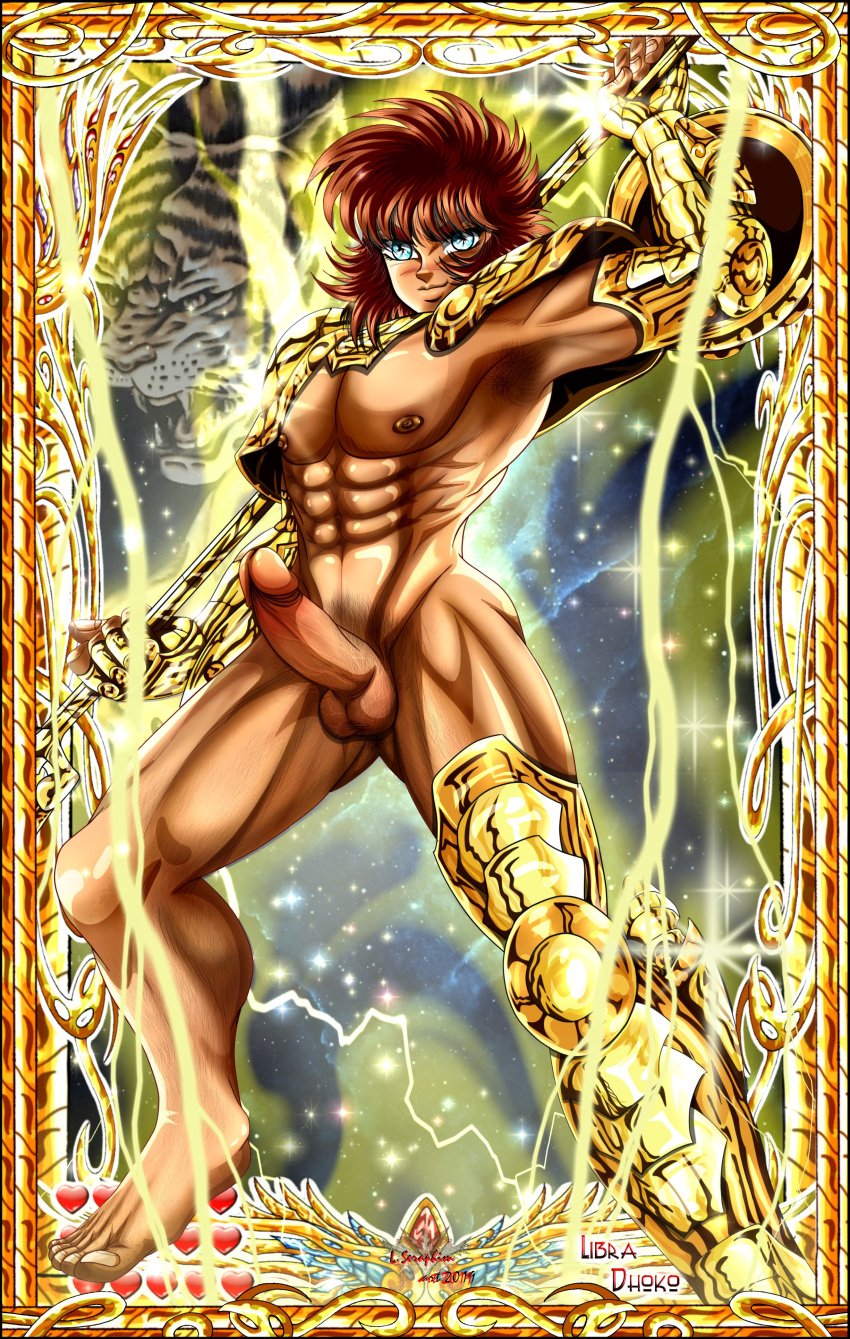 fight_boner lucifer_seraphim male male_only saint_seiya tanned_male