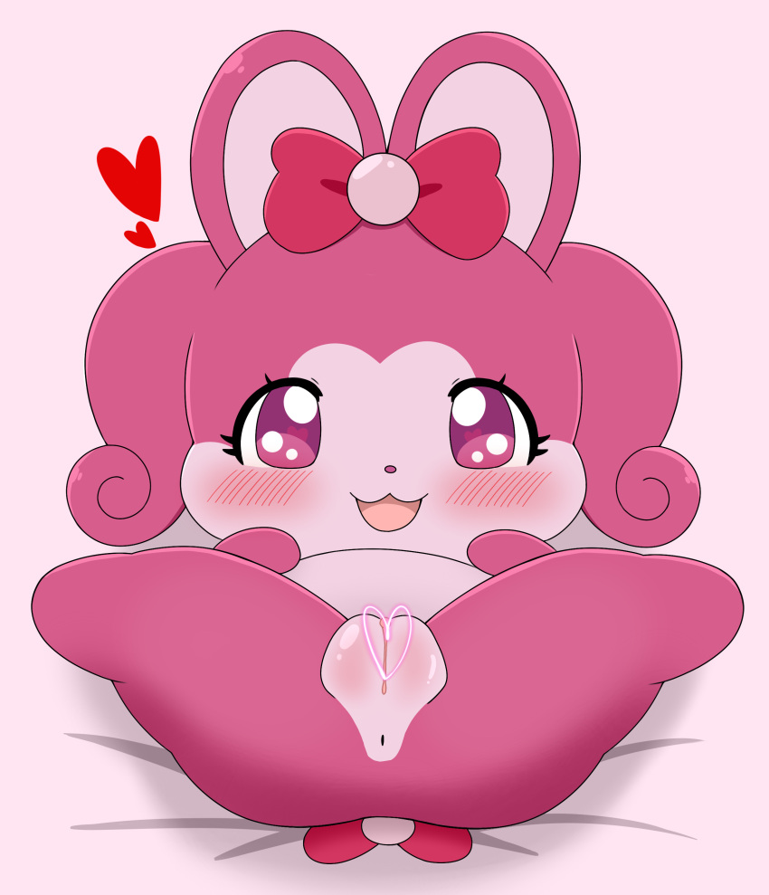 absurd_res cocotama cub female female/female feral fur hi_res ribon solo young