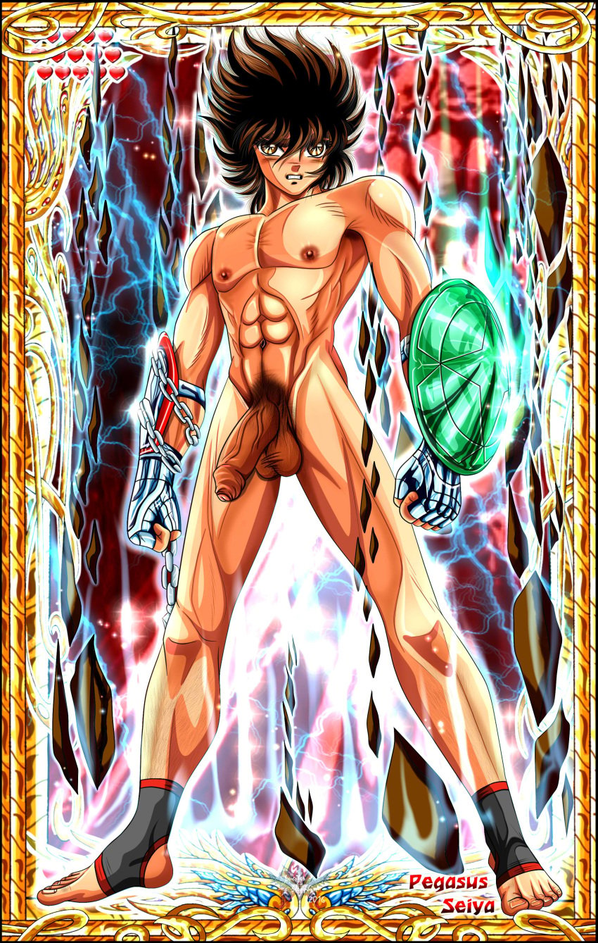 bara feet lucifer_seraphim male_feet muscular muscular_legs muscular_male pegasus_seiya saint_seiya yaoi