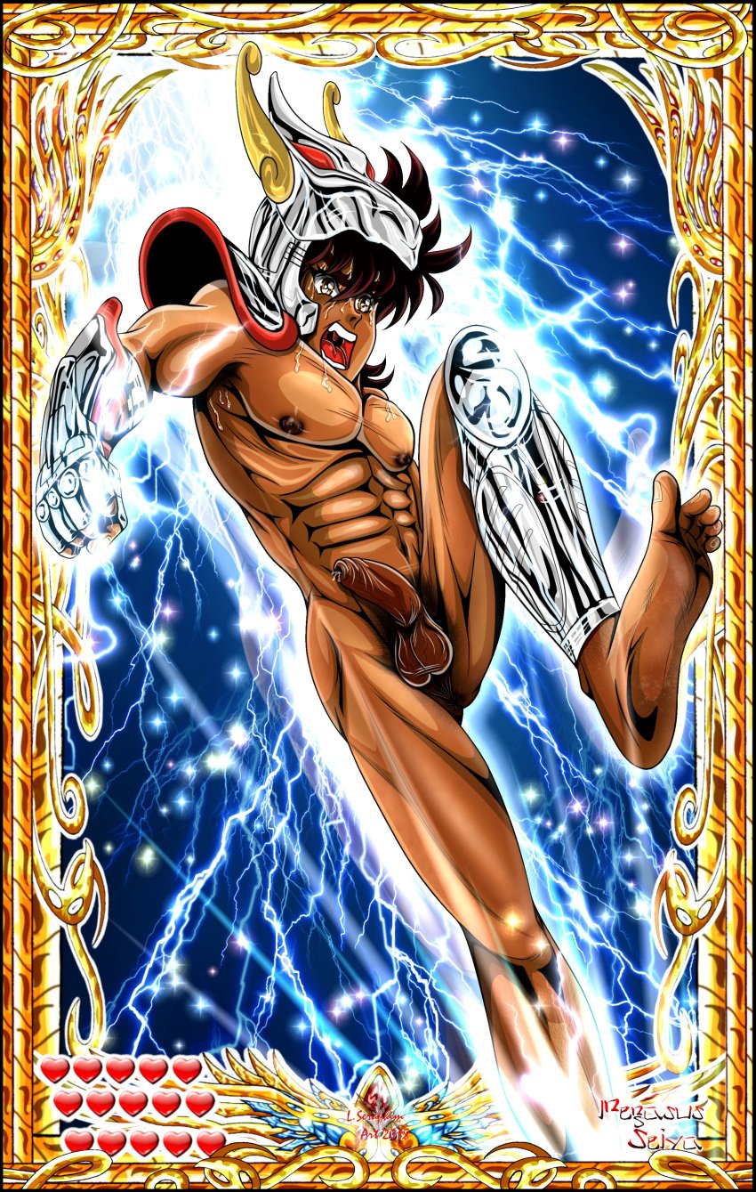 armpits bara feet lucifer_seraphim male male_only muscular_legs muscular_male pegasus_seiya penis saint_seiya yaoi