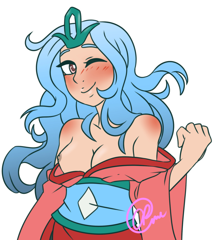 Blue Hair Rule 34 Image
