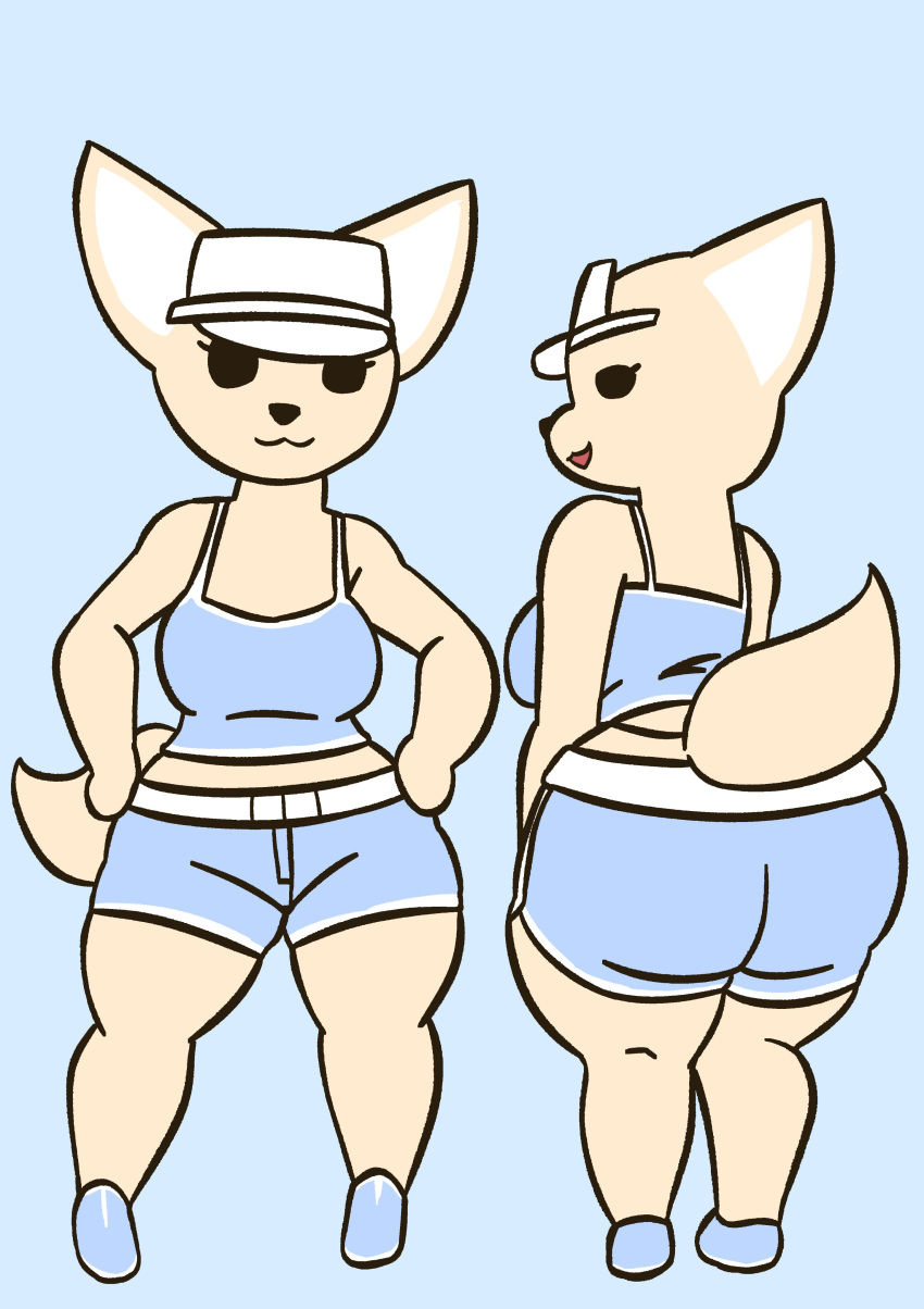 :3 aggressive_retsuko aggretsuko anthro ass big_ass big_breasts breasts bubble_butt clothed clothing female fenneko fur furry furry_only huge_ass sanrio tagme tail toonarscontent