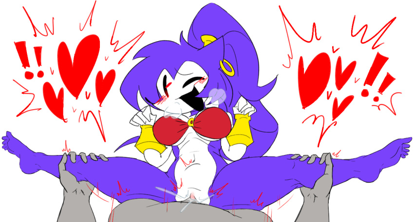 anthro artist_request big_breasts blush deep_penetration faceless_male feet female long_hair male male/female needlemouse_(character) needlemouse_(series) one_eye_closed ponytail sarah_henderson_(needlemouse) sex shantae_(cosplay) shantae_needlemouse sonic.exe spread_legs stomach_bulge vaginal_penetration