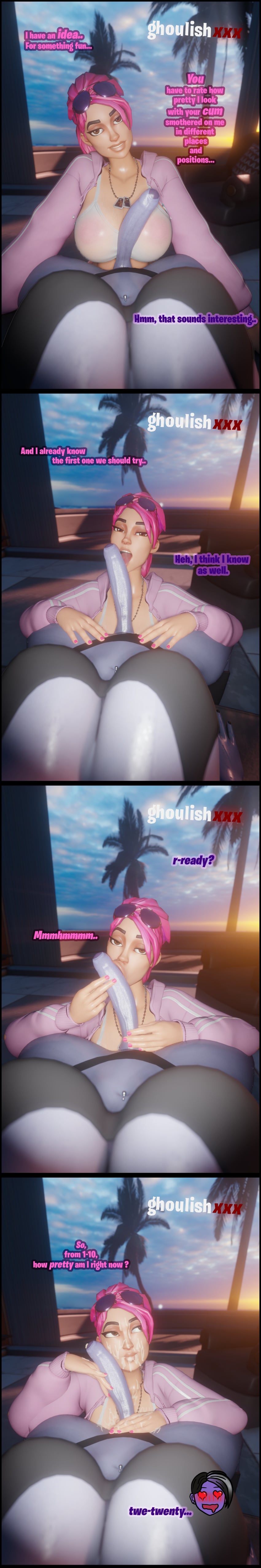 1futa 1futa1girl 1girls 3d about_to_cum balls bed bedroom belly_piercing big_boobs big_breasts big_penis black_border blender blowjob bra breasts brite_bomber britestorm_bomber cleavage clothed clothing cloud comic comic_panel comic_strip cum cum_announcement cum_drip cum_dripping cum_dripping_from_penis cum_in_mouth cum_on_body cum_on_breasts cum_on_face cum_on_hand cum_on_hands cum_on_upper_body cum_string cumshot curvy curvy_body curvy_female curvy_figure dark_bomber detailed_background dick duo epic_games erect_penis erection faceless_futa facial female foreskin fortnite fortnite:_battle_royale futa_on_female futa_pov futanari ghoulishxxx hand_on_breast hand_on_penis handjob hi_res high_quality high_resolution highres horny horny_female huge_cock intersex jacket licking licking_penis light-skinned_female looking_at_viewer masturbation nipples_visible_through_clothing nude on_knees open_mouth palm_tree panties penis pink_hair post-orgasm pov pov_eye_contact provocative purple_body purple_skin ramirez_(fortnite) ramirez_(fortnite)_(model) roleplay satisfied satisfied_look serious serious_look sitting smile stroking stroking_penis sun sunglasses sunglasses_on_head sunset text thick_thighs thong tongue tongue_out uncircumcised underwear wanting_cum watermark