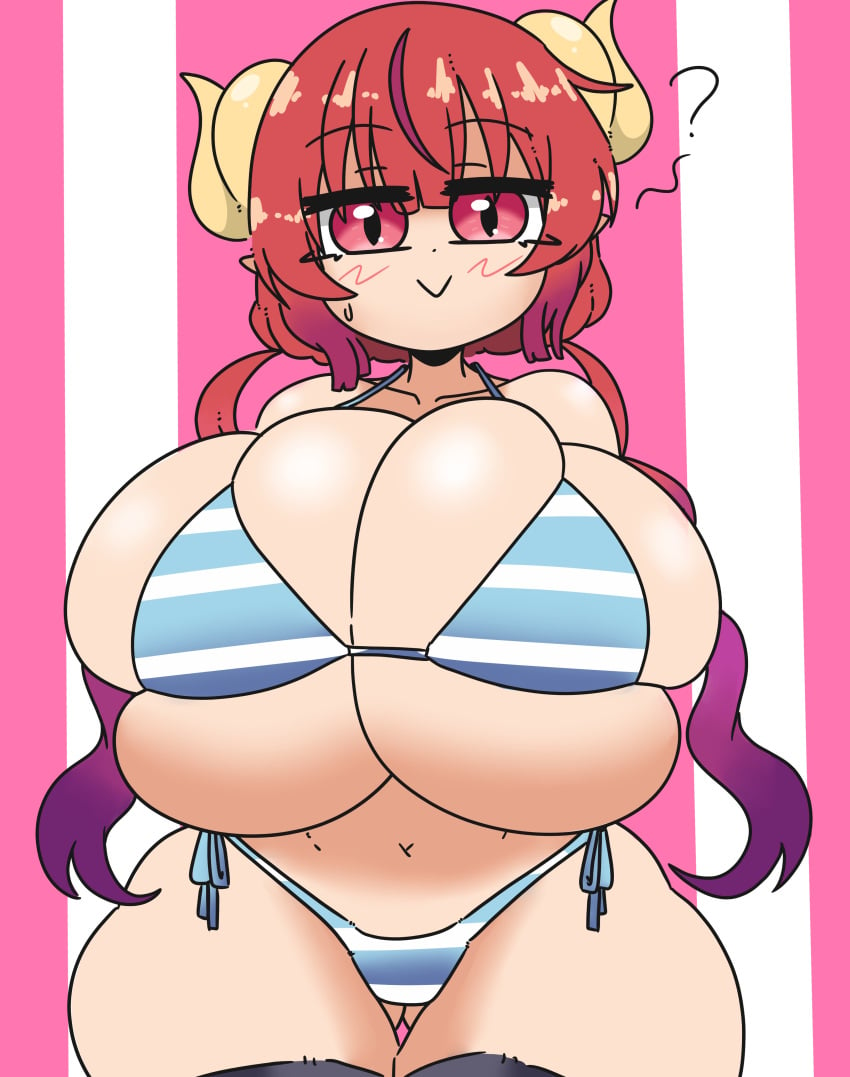 big_breasts breasts female huge_breasts ilulu_(dragon_maid) inakotho miss_kobayashi's_dragon_maid tagme