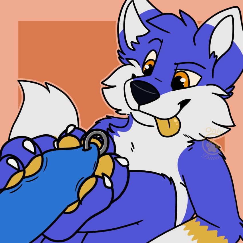 1:1 amber_eyes animal_genitalia animal_penis animated anthro black_nose blue_body blue_fur canid canine canine_penis cheek_tuft claws disembodied_penis duo facial_tuft feet feet_up fluffy fluffy_tail foot_fetish foot_focus foot_play footjob fox fur genital_piercing genitals head_tuft hi_res hindpaw legs_up looking_at_another looking_down male male/male mammal narrowed_eyes onlypaws orange_background orange_eyes paws penis penis_piercing piercing sex short_playtime simple_background smile smug squint tail_motion tailwag toe_curl toes tongue tongue_out tuft watermark white_body white_claws white_fur yellow_tongue