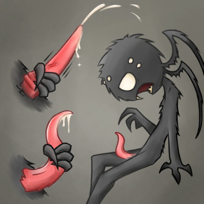 1boy 2d claws cock cum don't_starve dont_starve dont_starve_together fur gray_hair happy justforgetme klei_entertainment male_only naked orgasm orgasm_face sharp_teeth skinny solo tall tentacle_penis unusual_penis webber