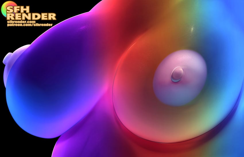 2022 breasts hi_res multicolored_body rainbow_(sadflowerhappy) sadflowerhappy sfhrender tagme