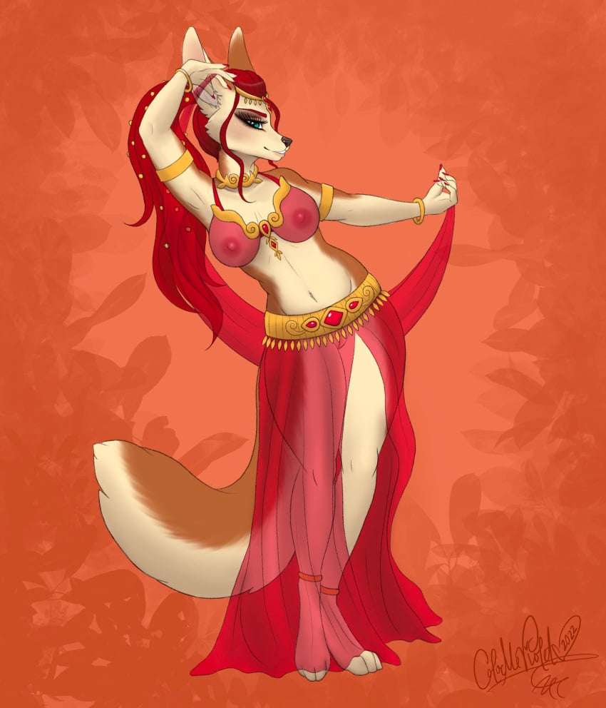 absurd_res anthro belly_dancer canid canine faction_sultanates female fennec fenwa fox hi_res mammal welcome_to_valhalla wtv